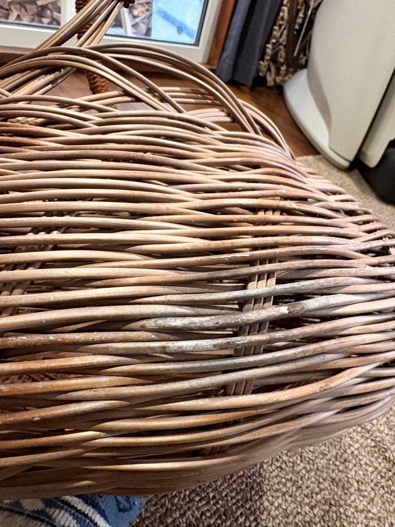 沖縄 民芸 手造りわらび細工 かご 伝統工芸