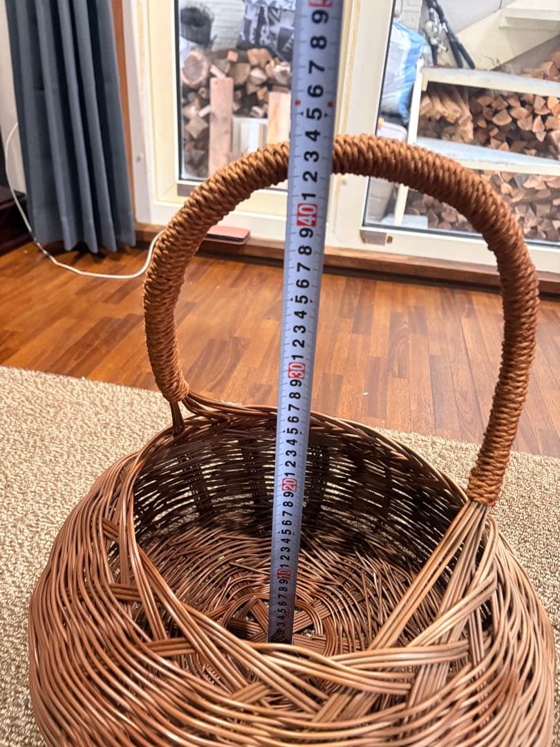 沖縄 民芸 手造りわらび細工 かご 伝統工芸