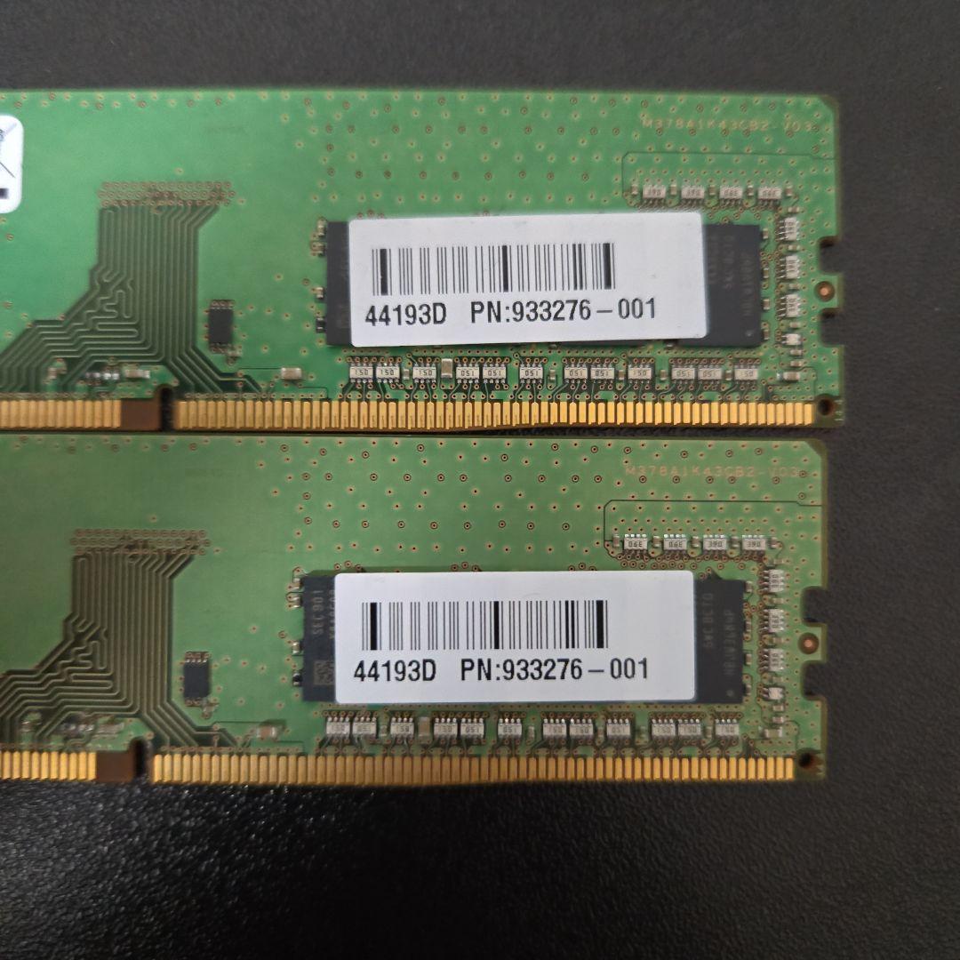 Samsung DDR4 8GB DIMM メモリ2枚セット