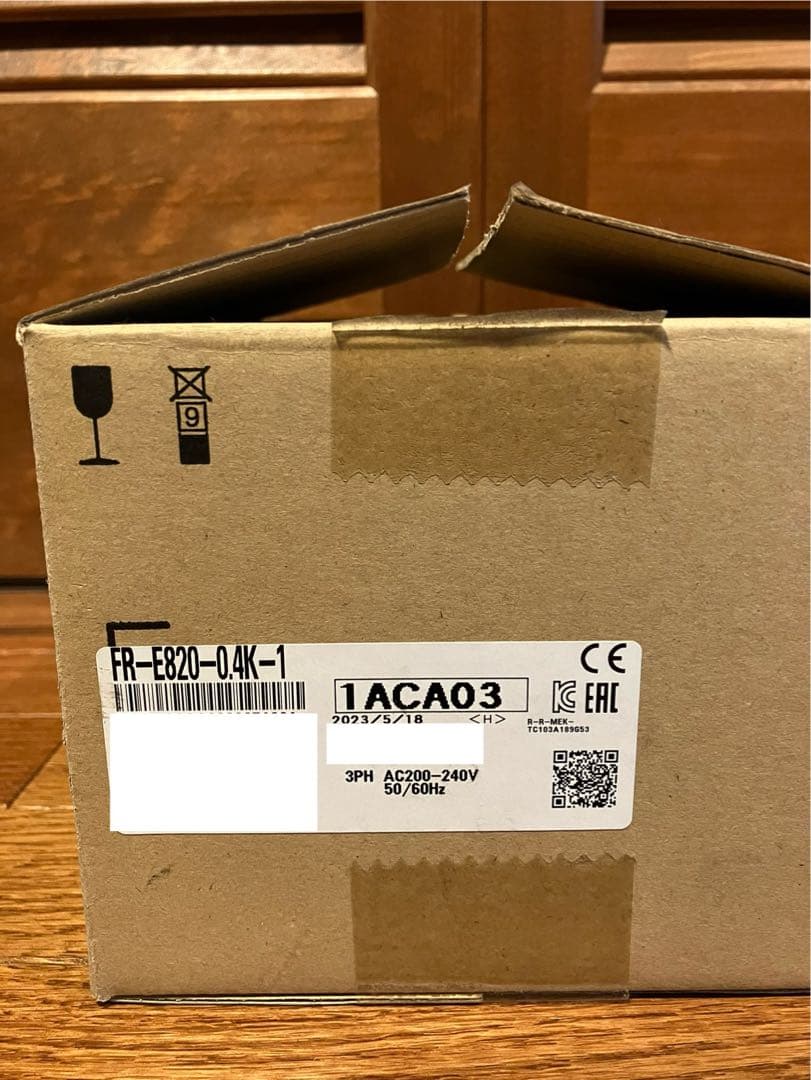 【新品開封済み】2023年5月製 三菱インバータ FR-E820-0.4K-1②