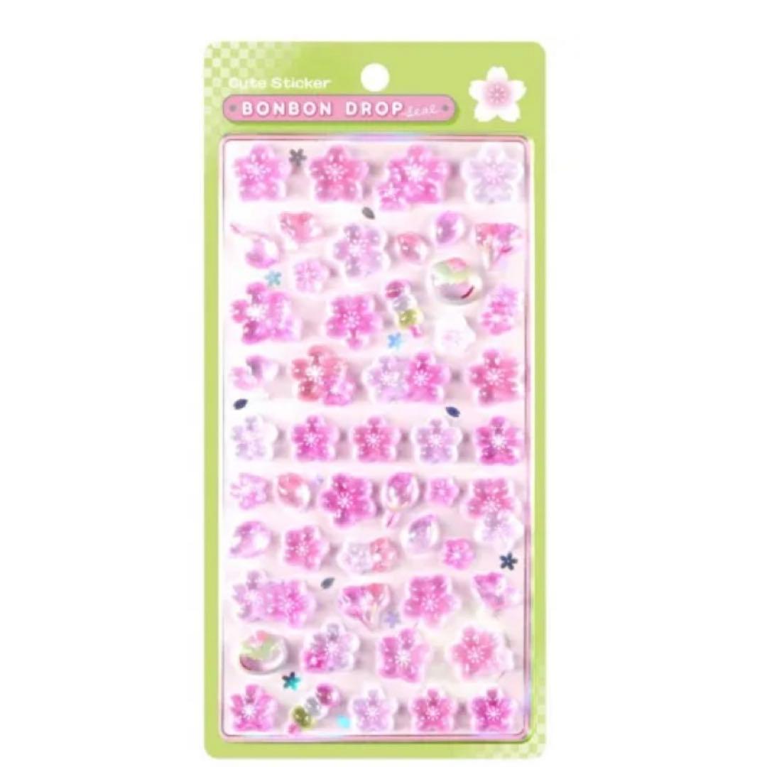BONBON DROP シール ヘアクリップセット 和柄 ボンボンドロップシール