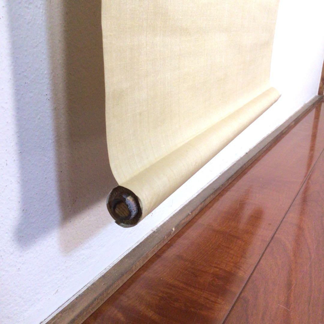 No3680  掛軸　櫟文峰　山水閑居図　絹本　日本画　古画　古美術　送料無料