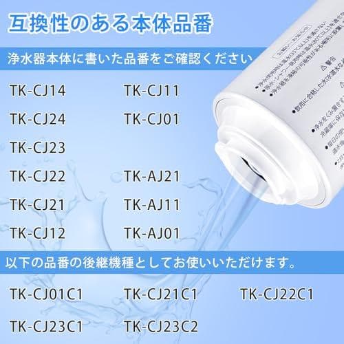 【JIS規格国内検査済み】 TK-CJ24C1 蛇口直結型浄水器 カートリッジA