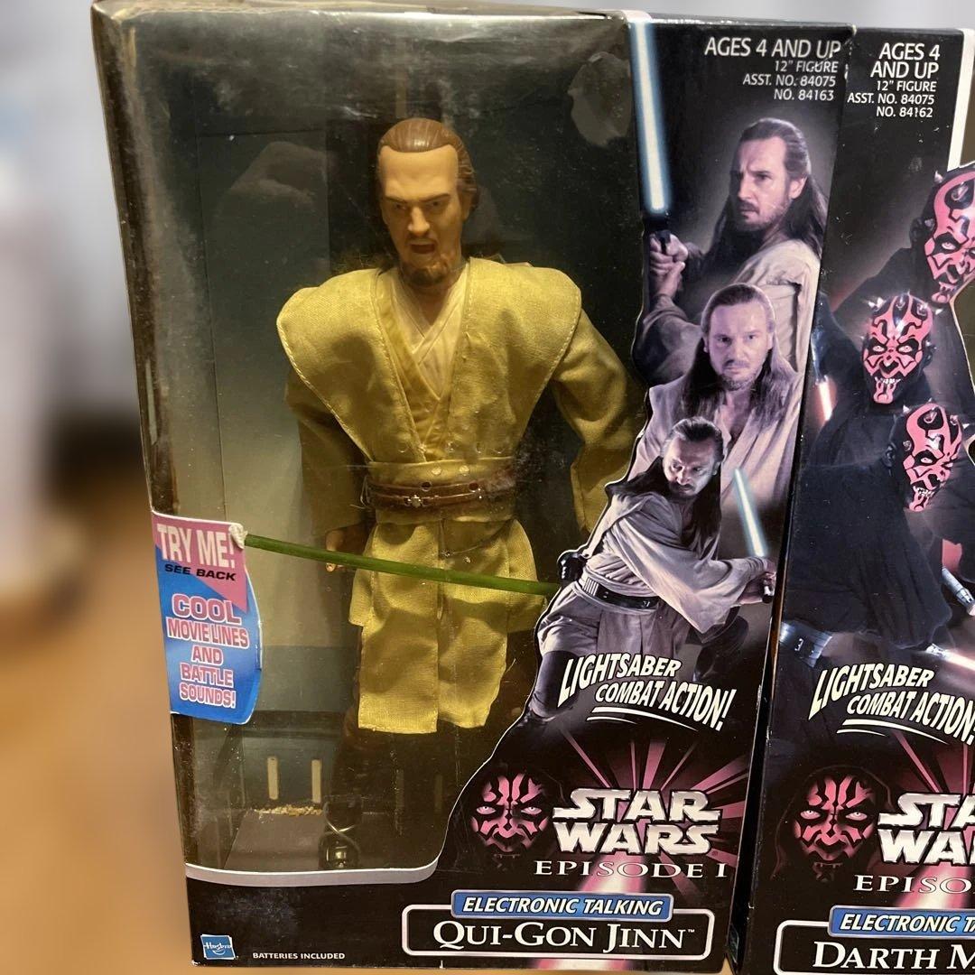 【未開封セット】スターウォーズ エピソード1 フィギュア クワイ=ガン&モール