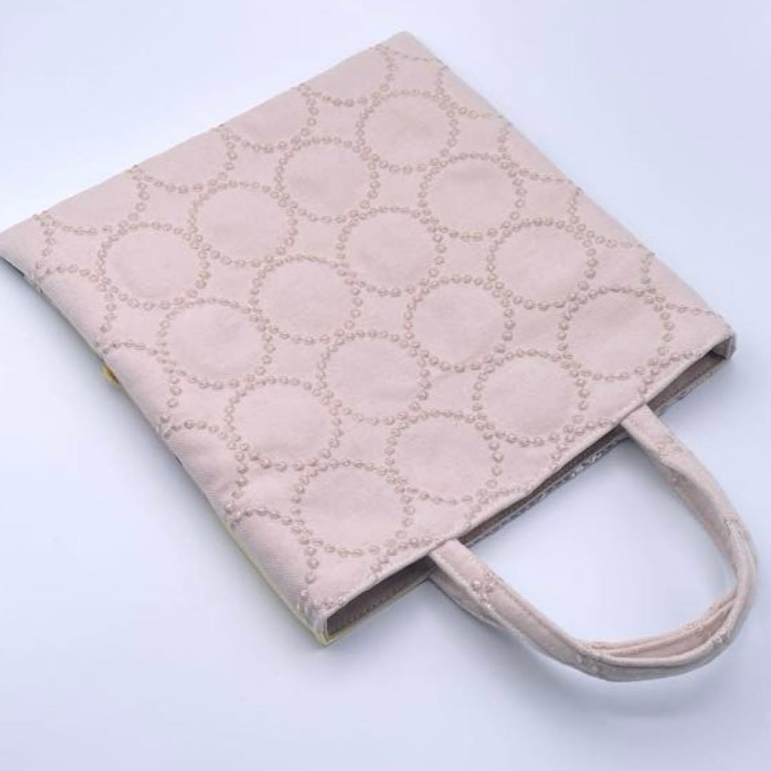 53.ミナペルホネン*パッチワーク ハンドメイド バッグ ピンク