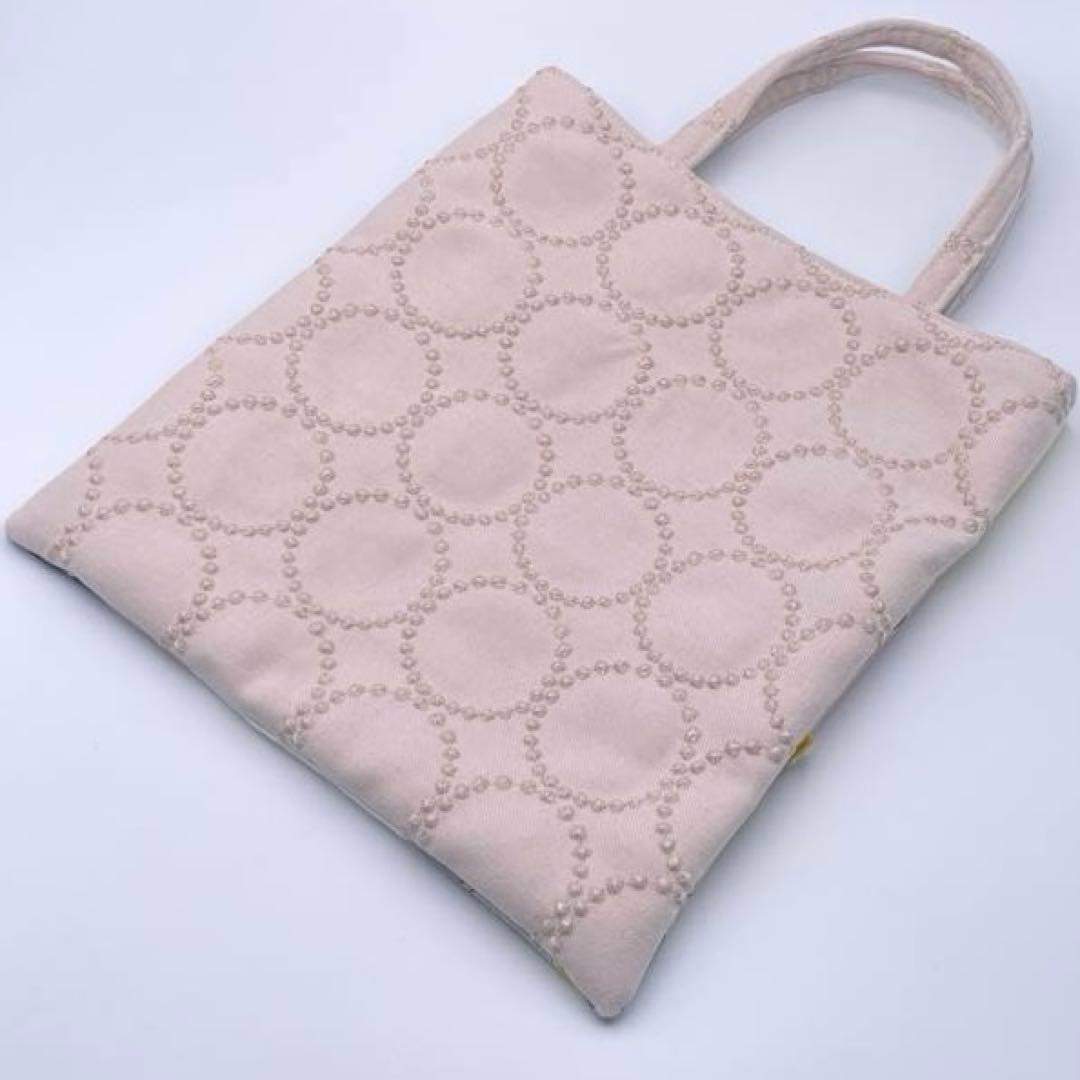 53.ミナペルホネン*パッチワーク ハンドメイド バッグ ピンク