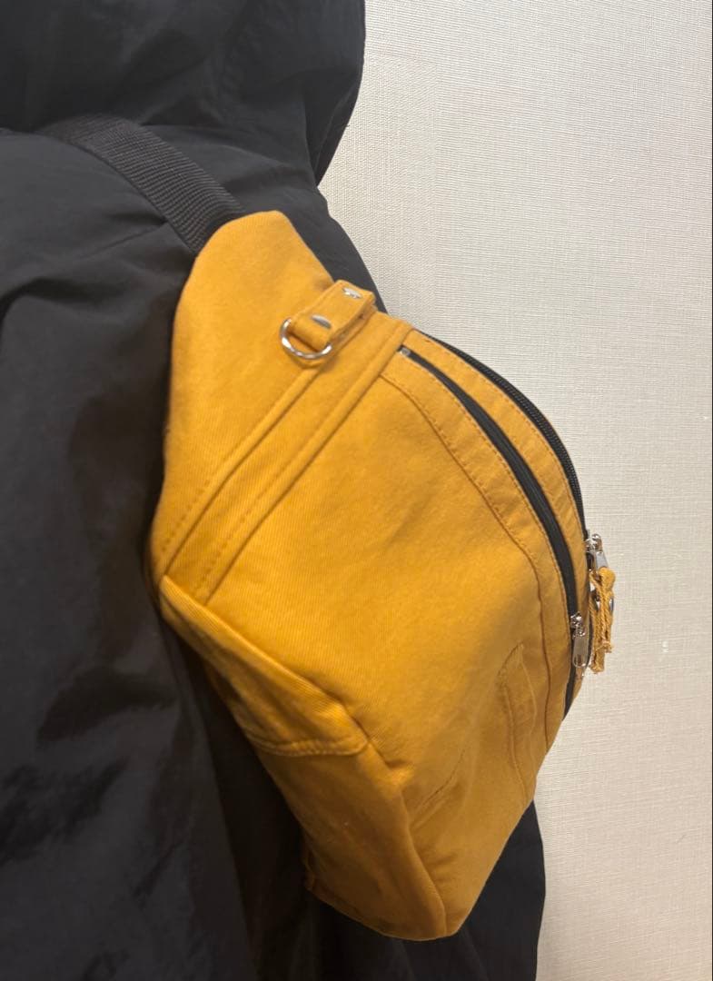 ハンドメイド　デニムリメイク　ウエストポーチ　ボディバッグ　お揃い　セット