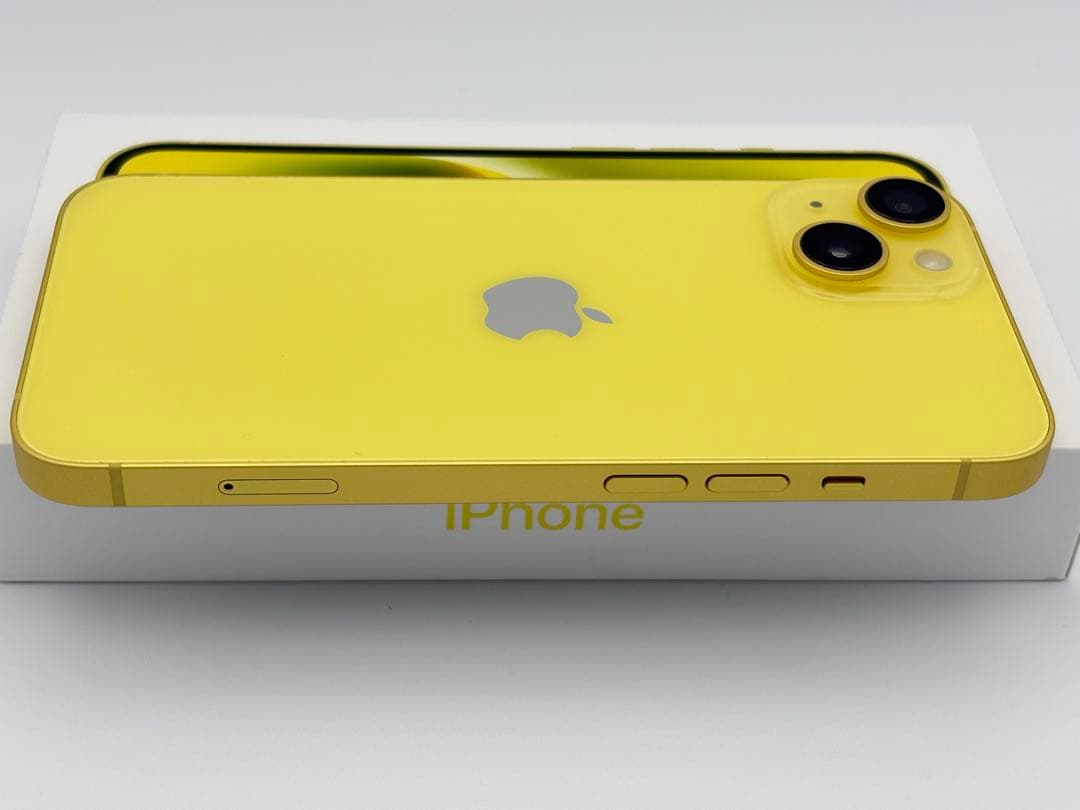【美品】iphone14 128GB イエロー SIMフリー 元箱付き