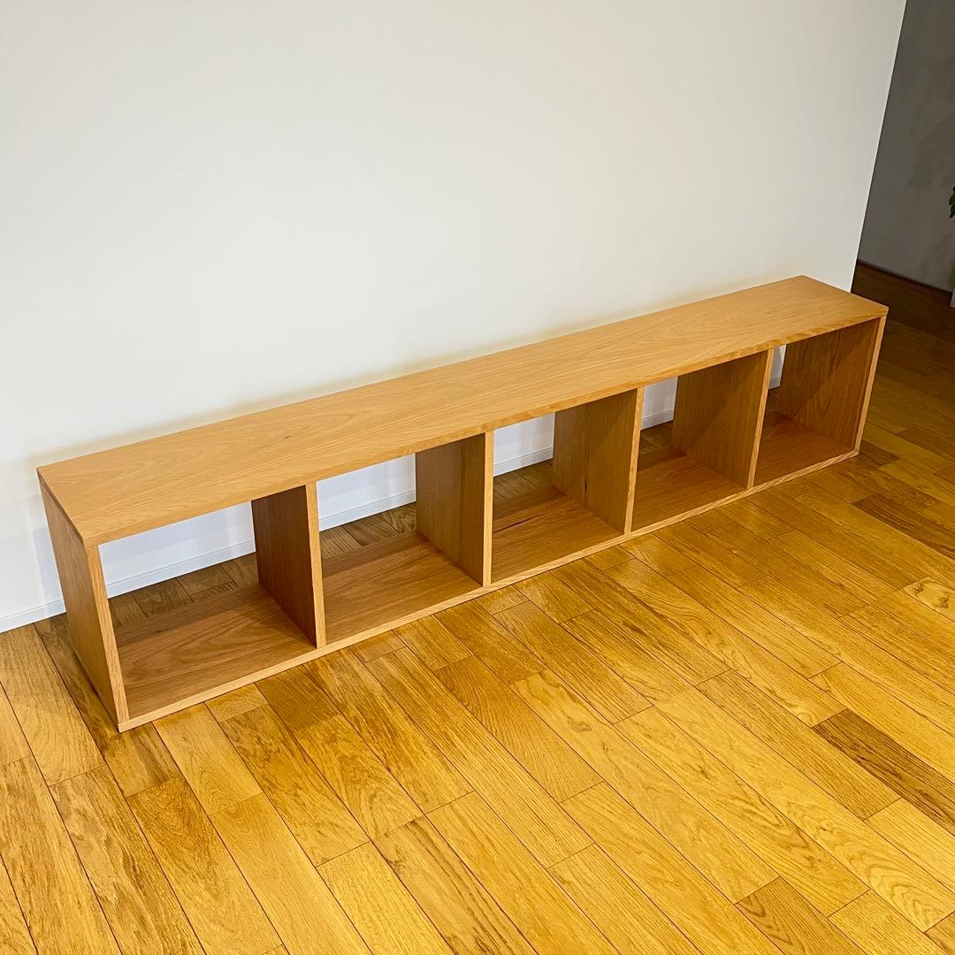 【お値下げ不可】無印良品　スタッキングシェルフ　5段　オーク材