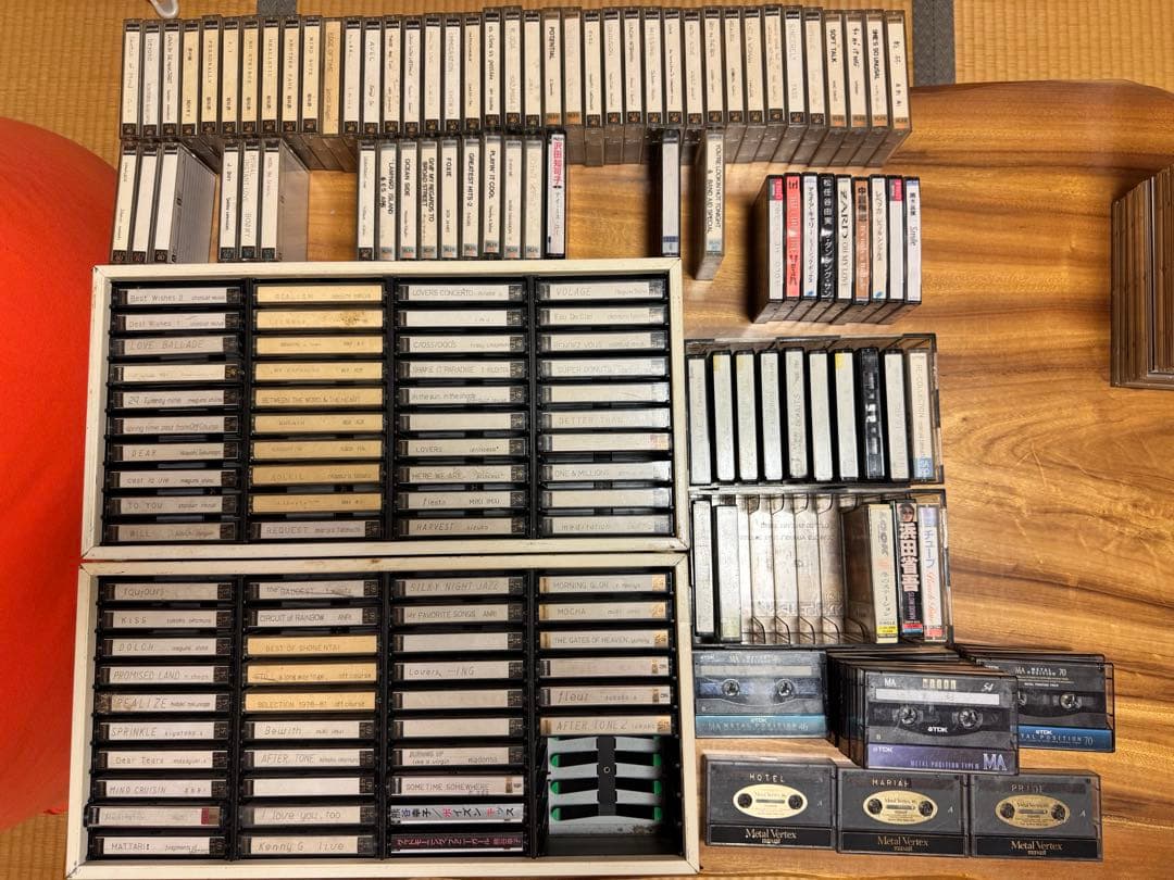 メンテナンス修理済ナカミチドラゴンカセットデッキ 希少カセットテープ165本