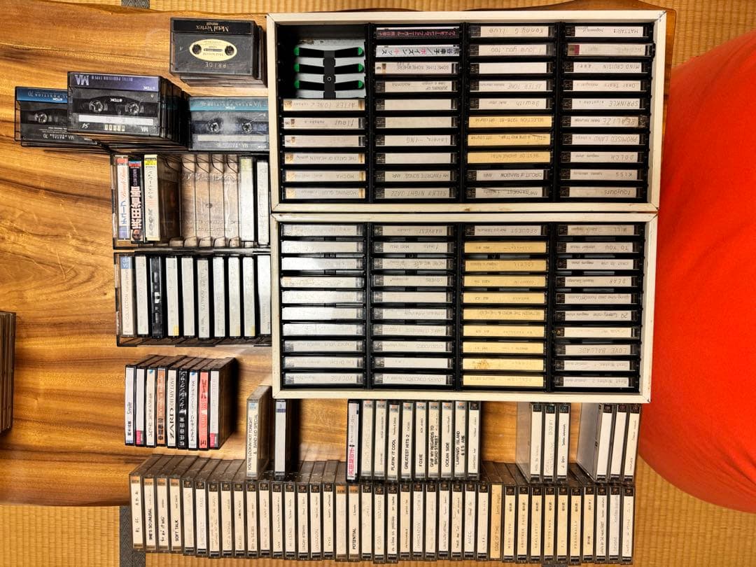 メンテナンス修理済ナカミチドラゴンカセットデッキ 希少カセットテープ165本