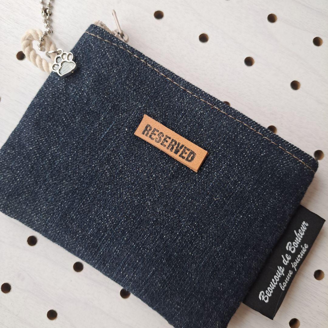 ニ*ぽ様 コヤンイサムチョン　リトルサンダー　デニムリメイクトートバッグ&ポーチ