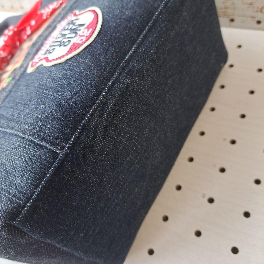 ニ*ぽ様 コヤンイサムチョン　リトルサンダー　デニムリメイクトートバッグ&ポーチ