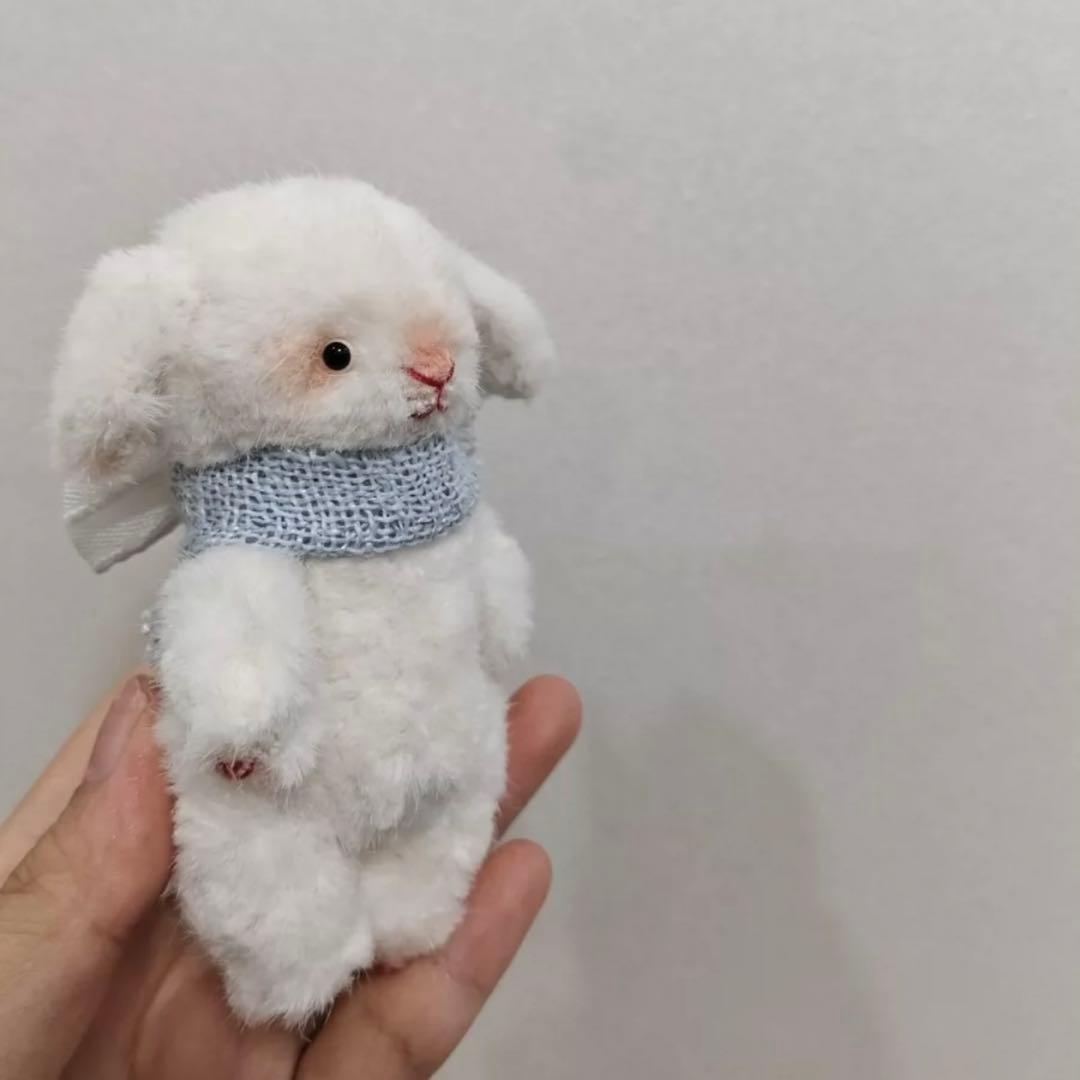 モコモコ羊ちゃん アーティストベア 海外作家様 ハンドメイド ぬいぐるみ 置物