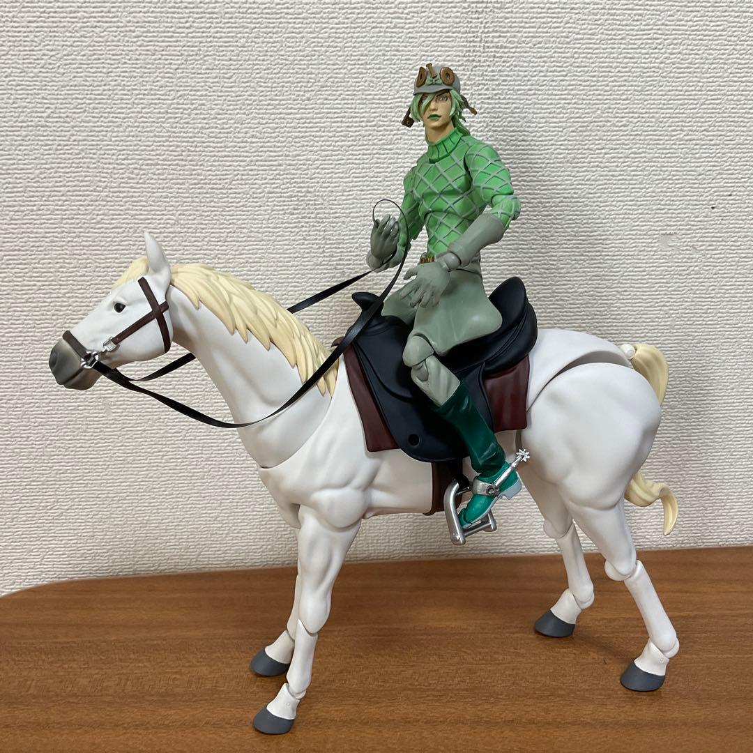 ジョジョ超像可動 スティールボールラン　セット　＋馬2体付き