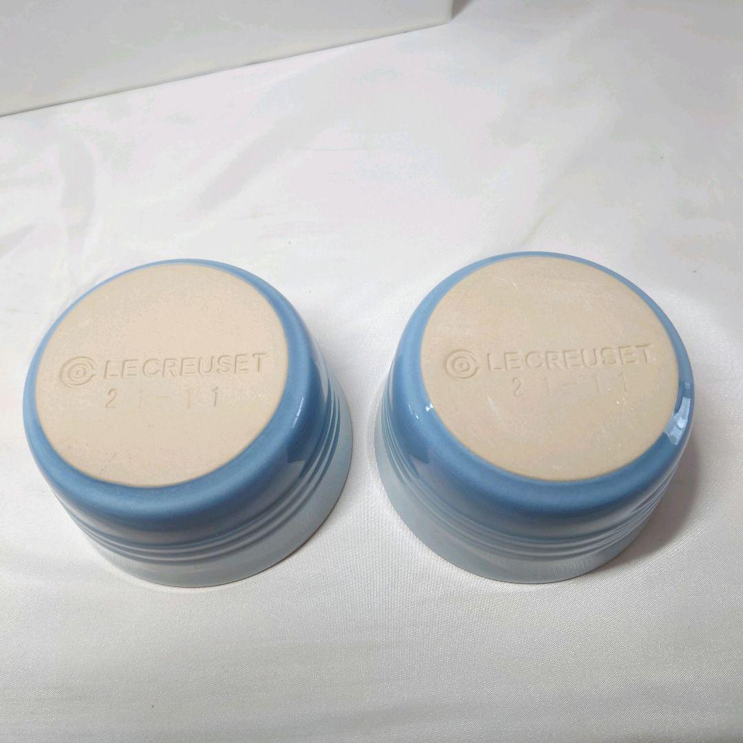 ルクルーゼ　ペア　テーブルウェアセット 　コースタルブルー　6点