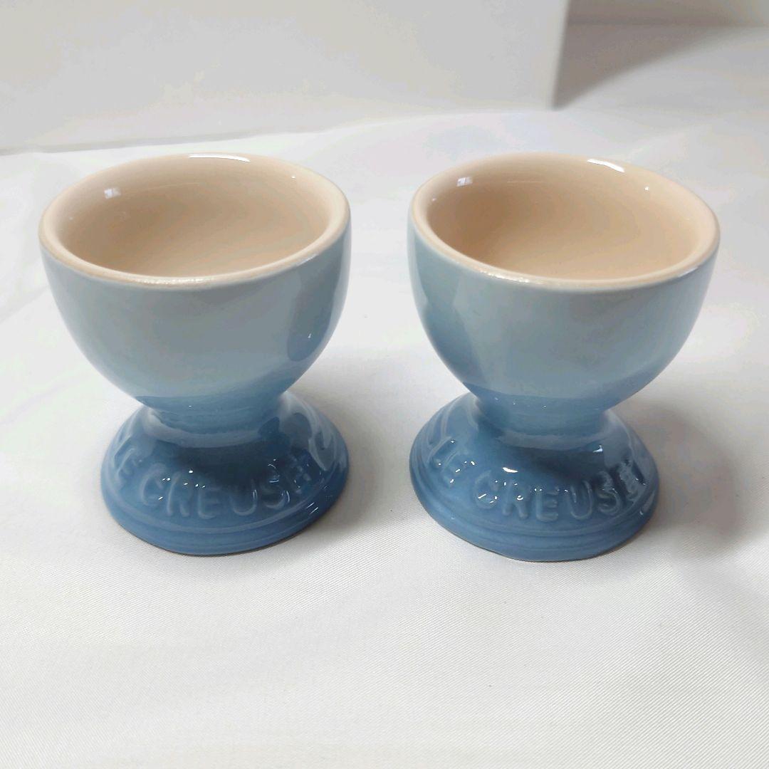 ルクルーゼ　ペア　テーブルウェアセット 　コースタルブルー　6点