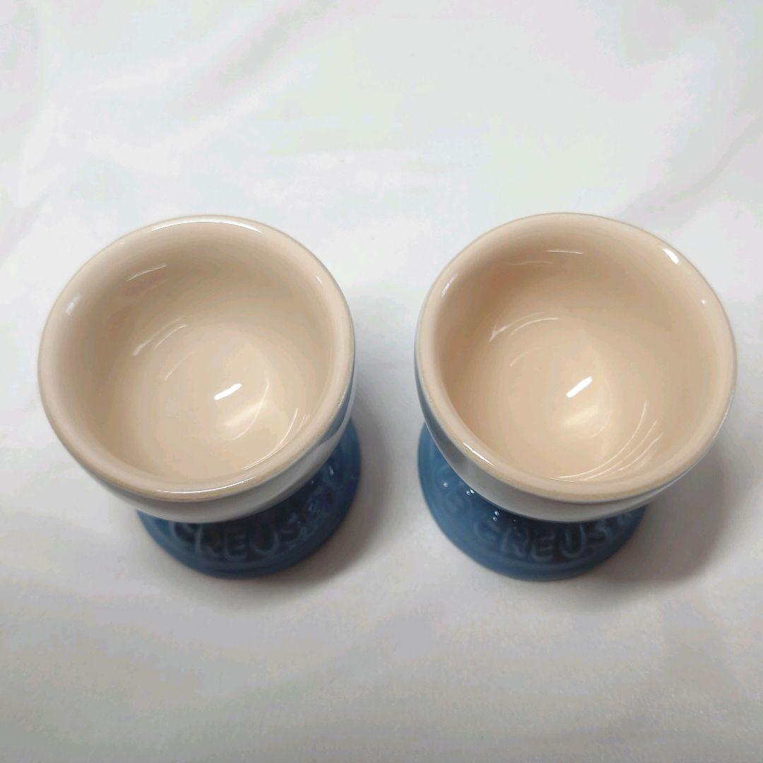 ルクルーゼ　ペア　テーブルウェアセット 　コースタルブルー　6点