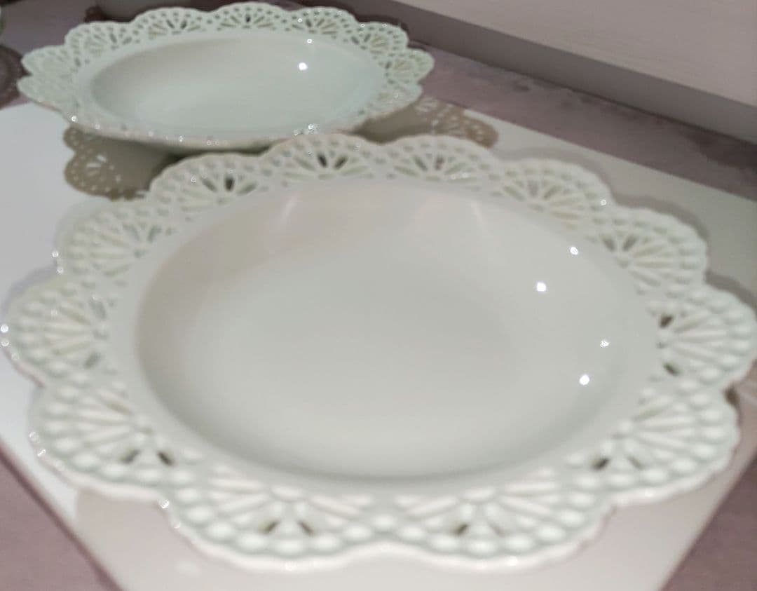 各2枚 食器10点セット パニエシリーズ レース ブレード Francfranc