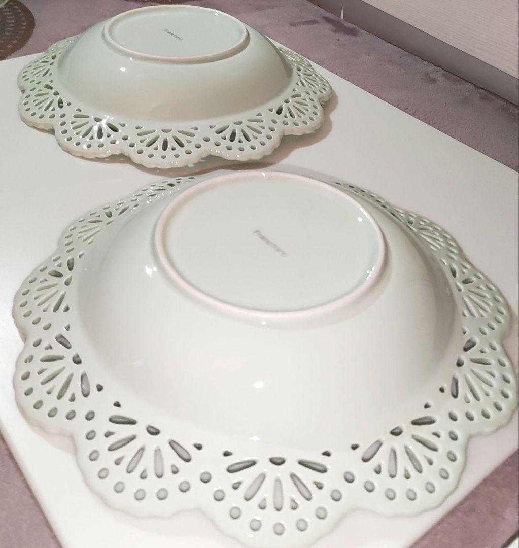 各2枚 食器10点セット パニエシリーズ レース ブレード Francfranc