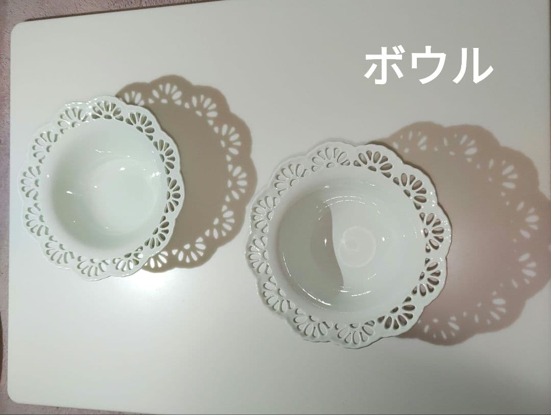 各2枚 食器10点セット パニエシリーズ レース ブレード Francfranc