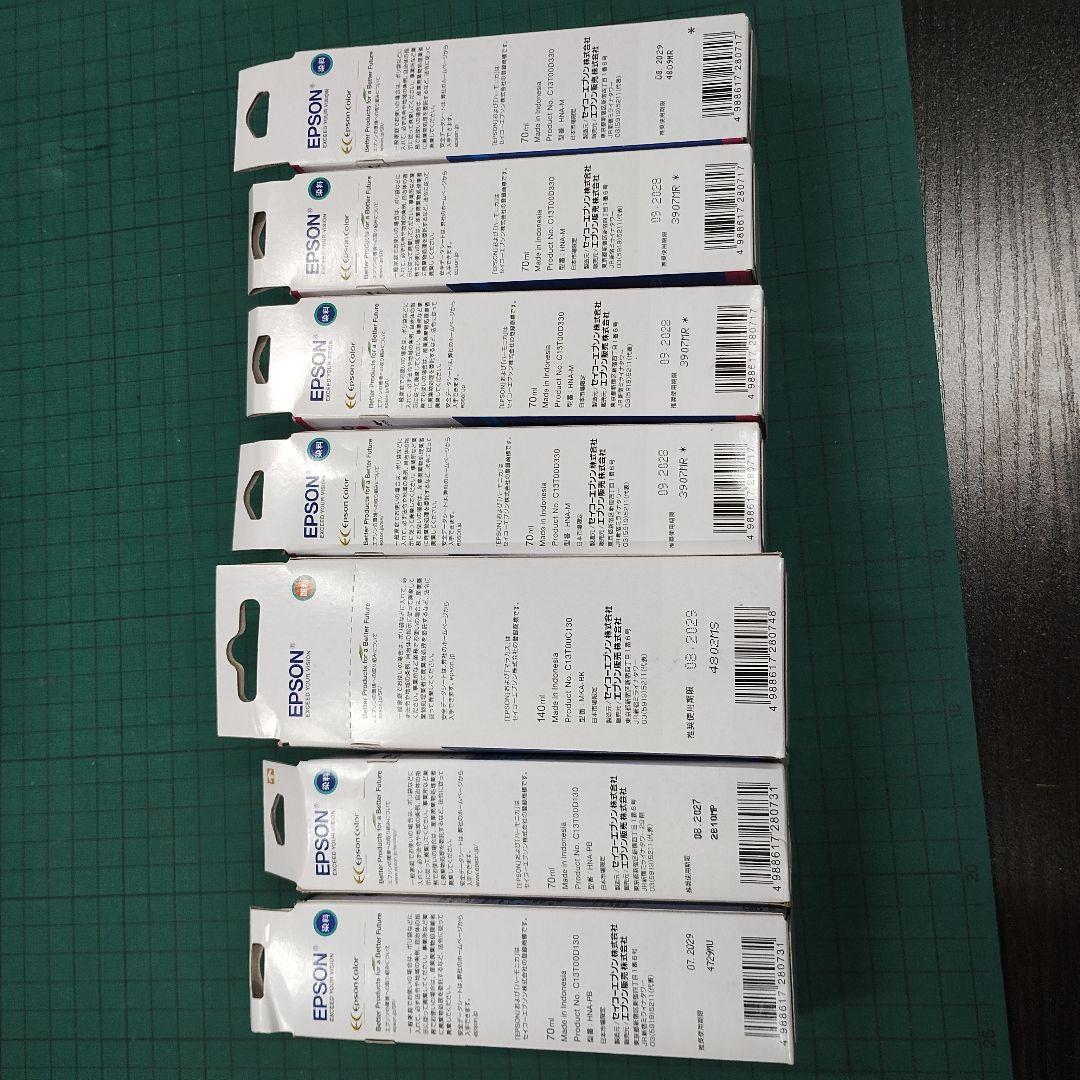 純正 EPSON マラカス ハーモニカ　インクカートリッジ 7本セット