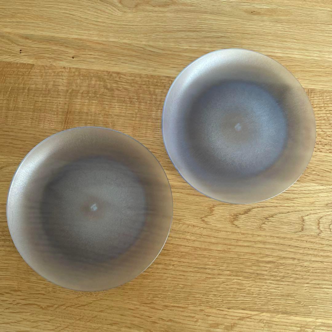 ARASエイラス★未使用品★小皿★楕円★スモークグレー