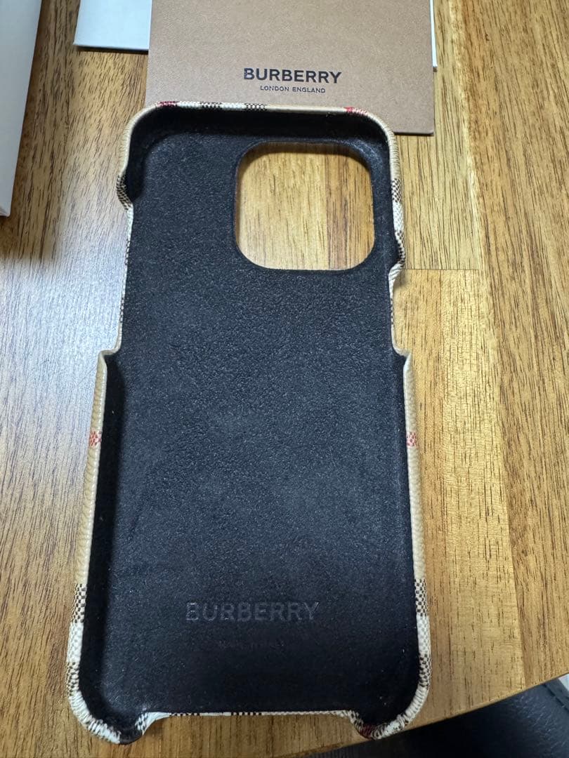 BURBERRY チェック柄 iPhone14プロ用ケース