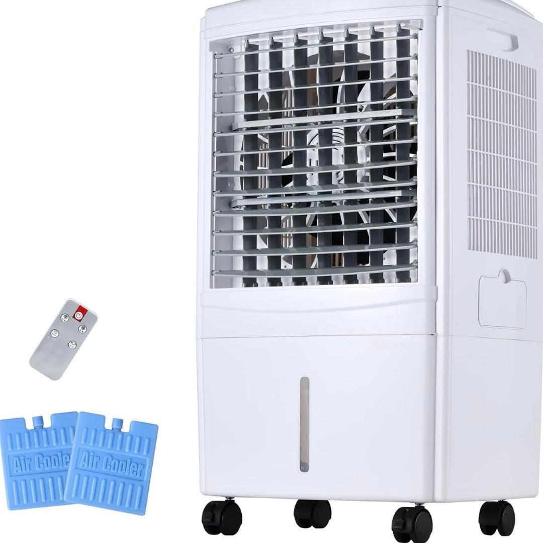 冷風扇　冷風機80W 簡易クーラー自動首振り工事不要 エアコン スポットクーラー