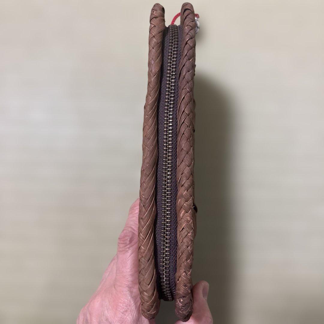 山葡萄　編み込み 長財布