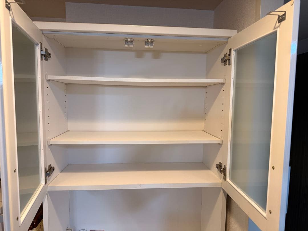 3月5日までニトリ　食器棚　キッチンボード(コパン 80KB WH)