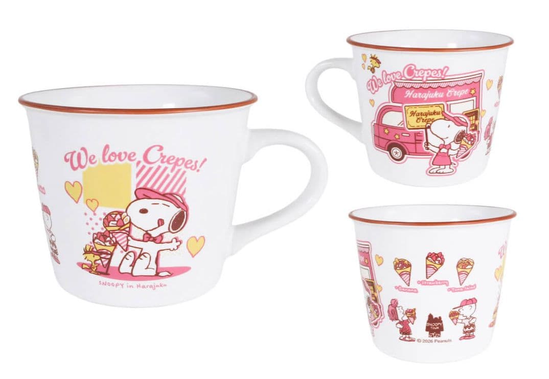 スヌーピータウンショップ 原宿店限定商品　原宿クレープ　商品７点セット