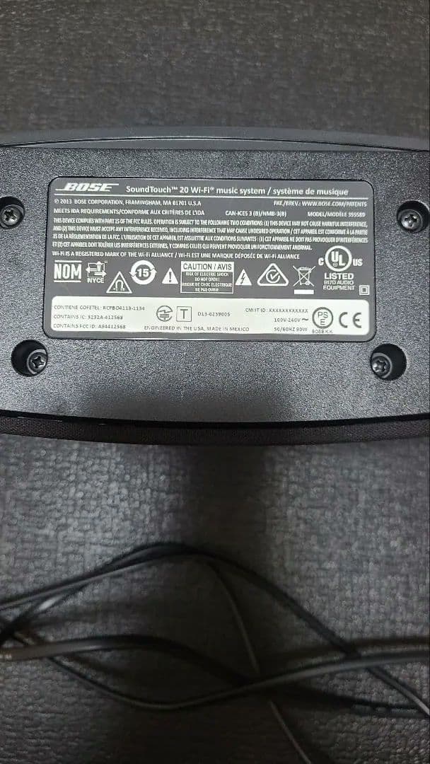 Bose Sound touch 20 wi-fi スピーカー