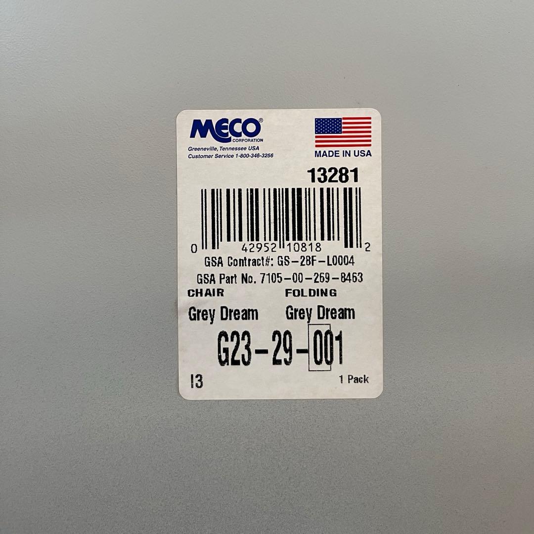 ◆未使用◆ Meco フォールディングチェア　① 折り畳み椅子　アメリカ　USA