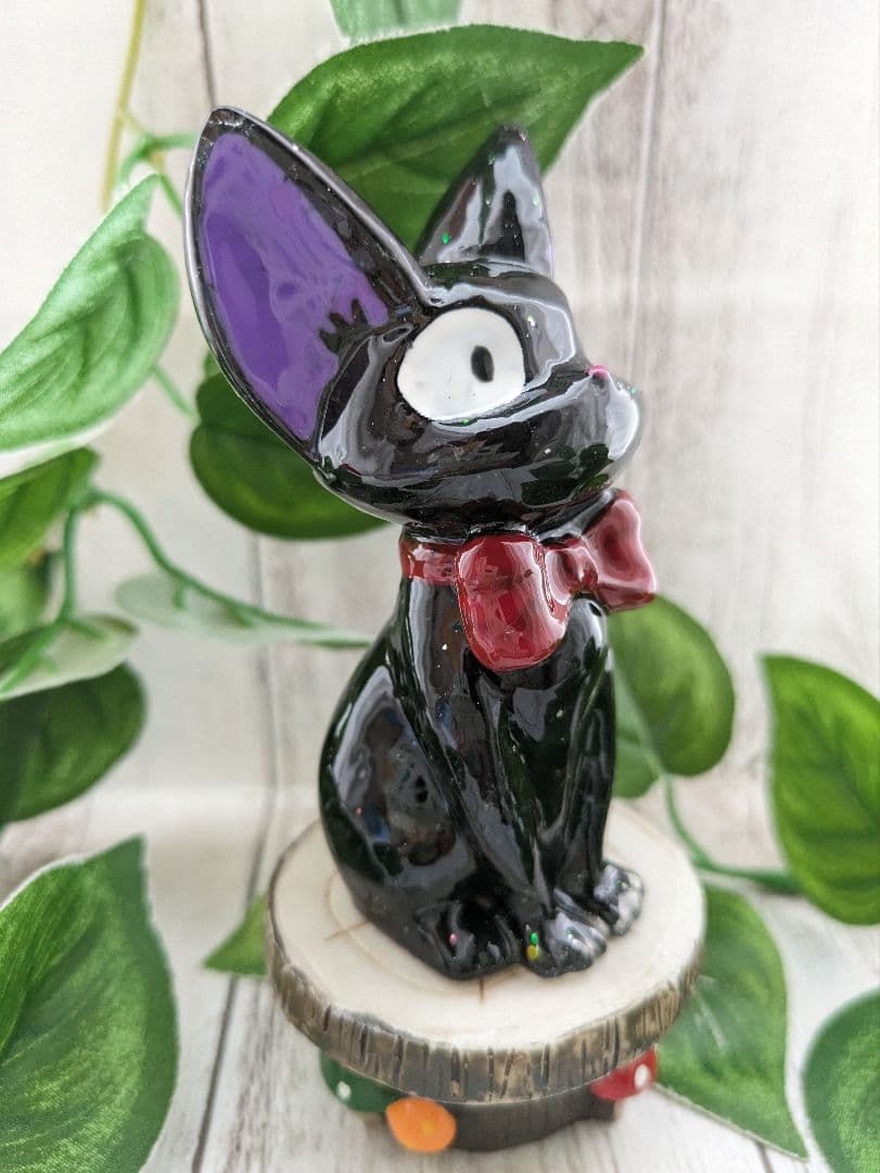 【(*´꒳`*)】ブルームーンストーンの白狐さん形オルゴナイト☆他１点