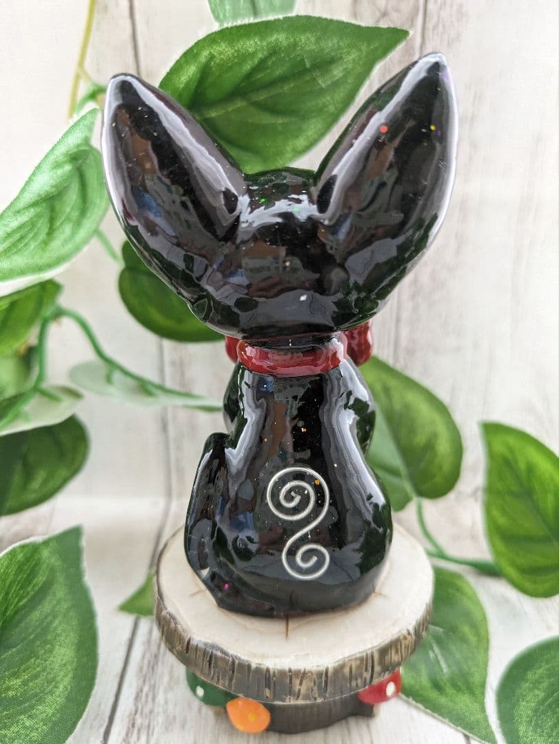 【(*´꒳`*)】ブルームーンストーンの白狐さん形オルゴナイト☆他１点