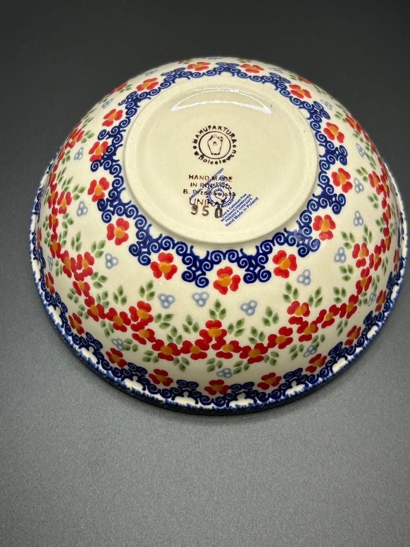 早い者勝ち(最終値下)【美品】ポーリッシュポタリー　3点セット　ボウル２枚、平皿