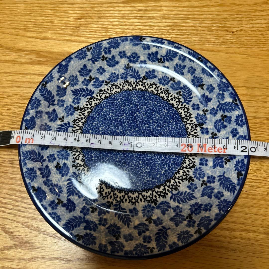 早い者勝ち(最終値下)【美品】ポーリッシュポタリー　3点セット　ボウル２枚、平皿