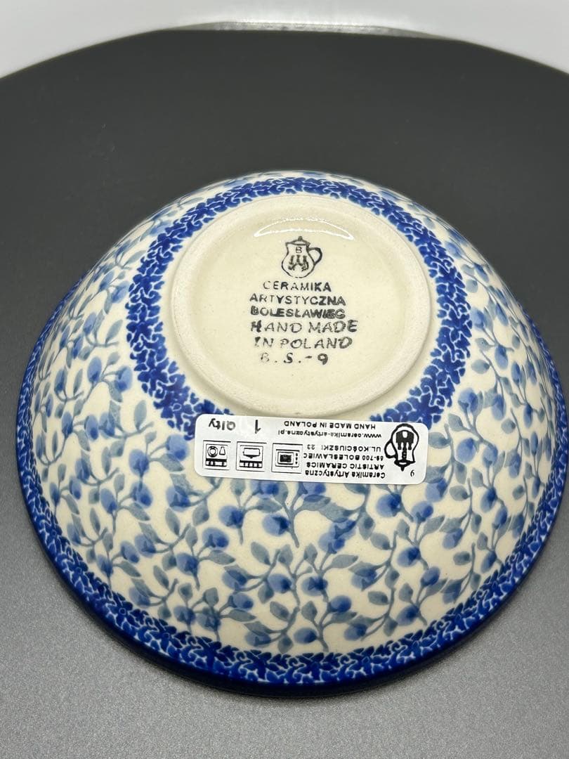 早い者勝ち(最終値下)【美品】ポーリッシュポタリー　3点セット　ボウル２枚、平皿