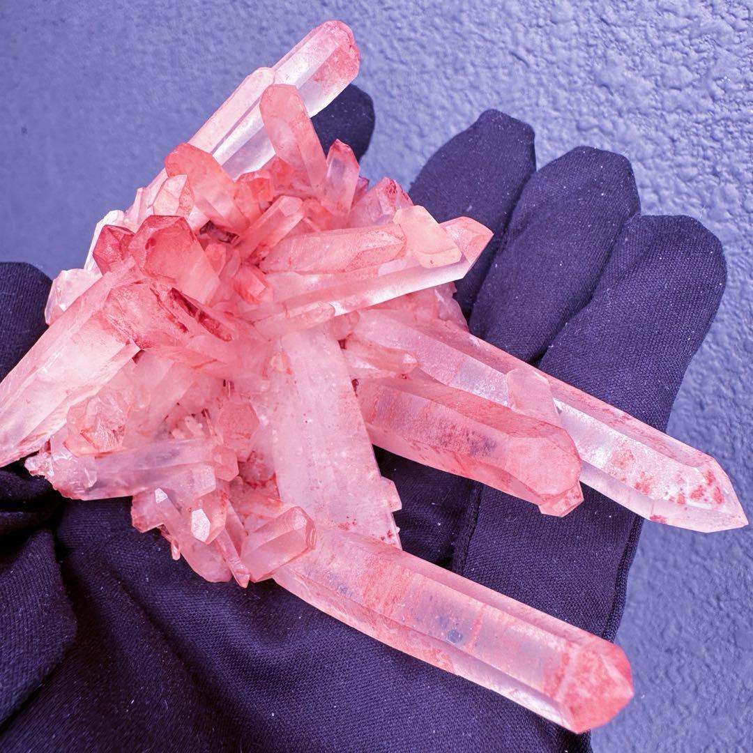 爆レア❗️浄化❗️超綺麗♡超強いパワー ピンク ヒマラヤ クラスター天然石A1571