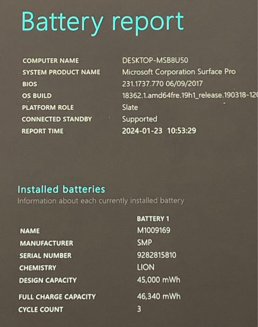 【店頭展示品】Microsoft Surface Pro KJR-00014