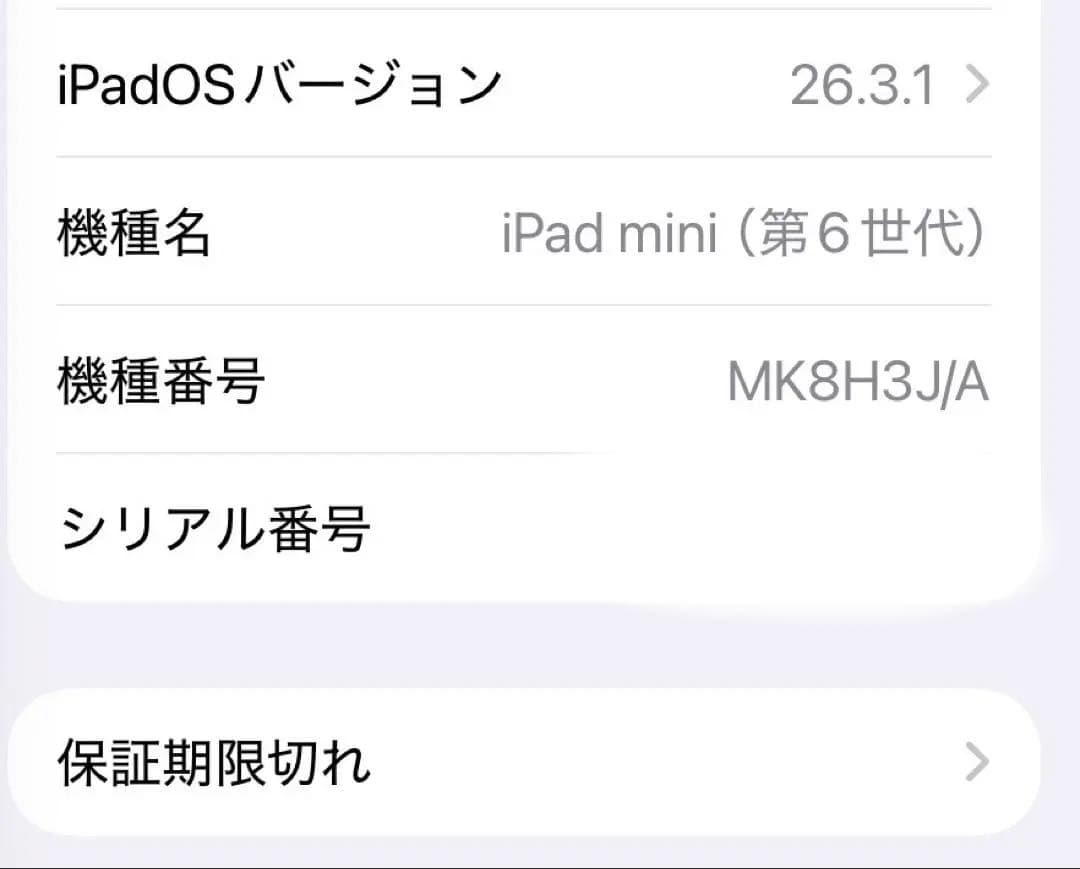ipad mini第6世代Wi-Fi cellular モデル　ペンシル付