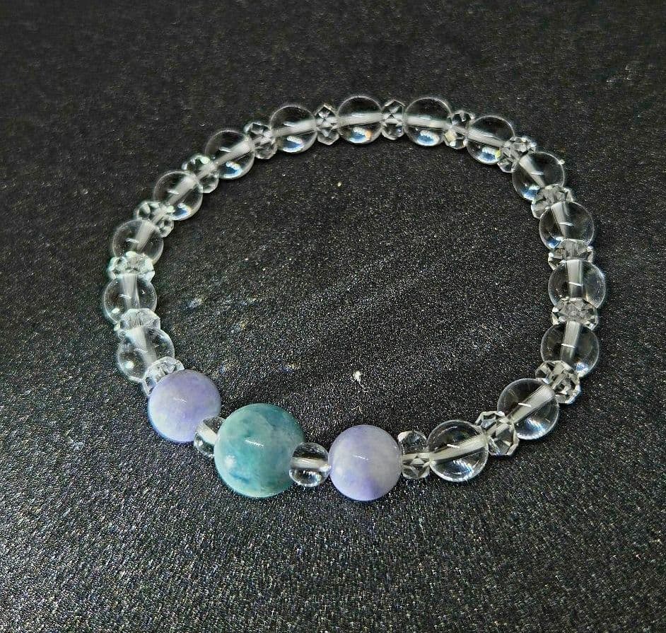 糸魚川翡翠 特濃ラベンダー 純白翡翠