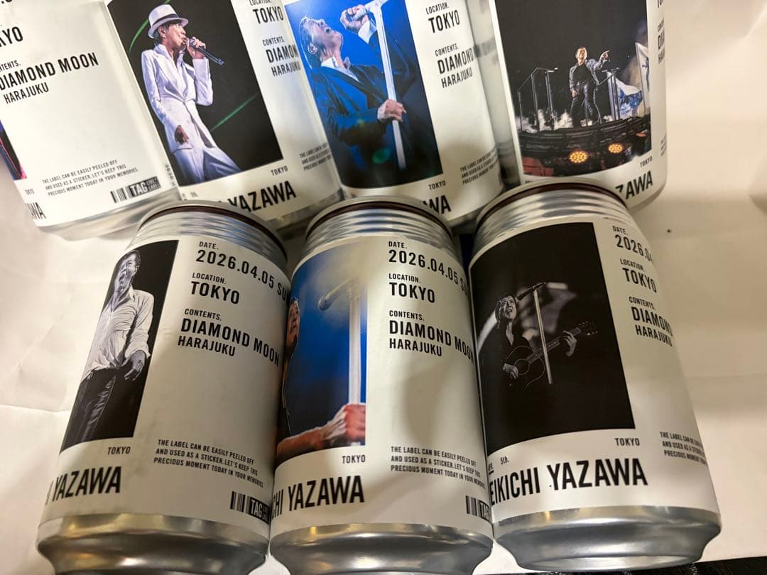 4/5 矢沢永吉 原宿ポップアップストア限定 ウーロン茶 缶 7個セット