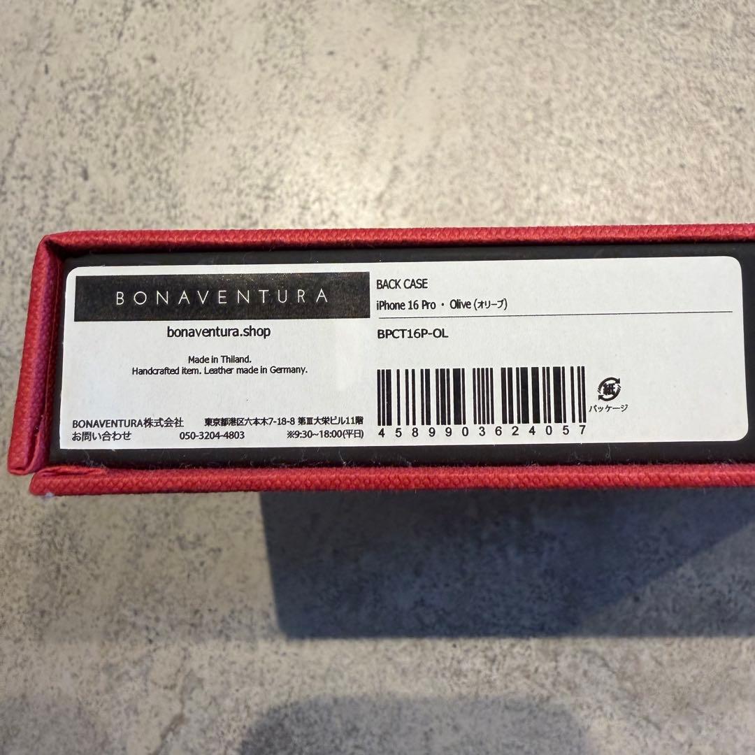 BONAVENTURA iPhoneケース 16 pro オリーブ