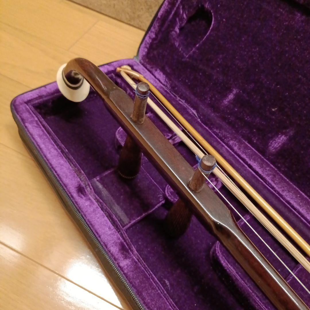 二胡　彩雲　ER-400 上海民族楽器 ハードケース　弓　本革　蛇皮