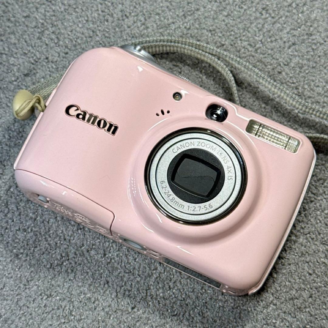 ☆動作OK Canon Powershot E1 乾電池式 ピンク
