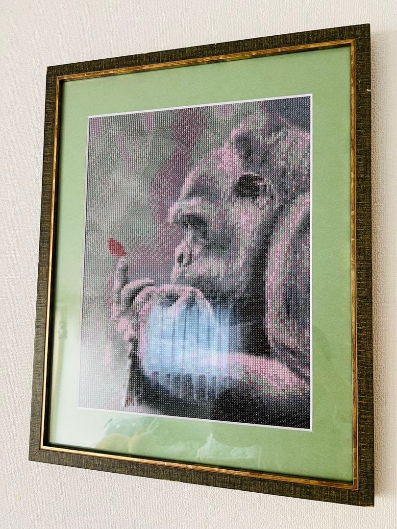 ダイヤモンドアート 額付き 完成品 インテリア ハンドメイド キラキラ 壁掛け