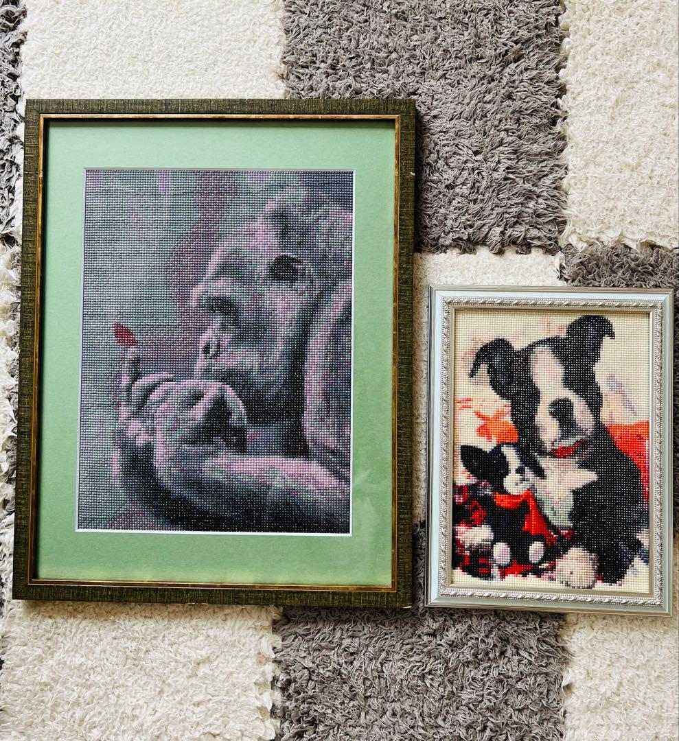 ダイヤモンドアート 額付き 完成品 インテリア ハンドメイド キラキラ 壁掛け