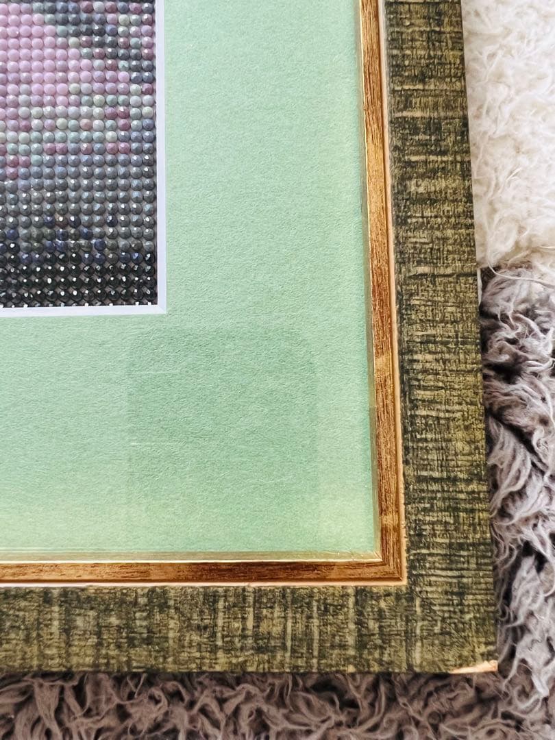 ダイヤモンドアート 額付き 完成品 インテリア ハンドメイド キラキラ 壁掛け